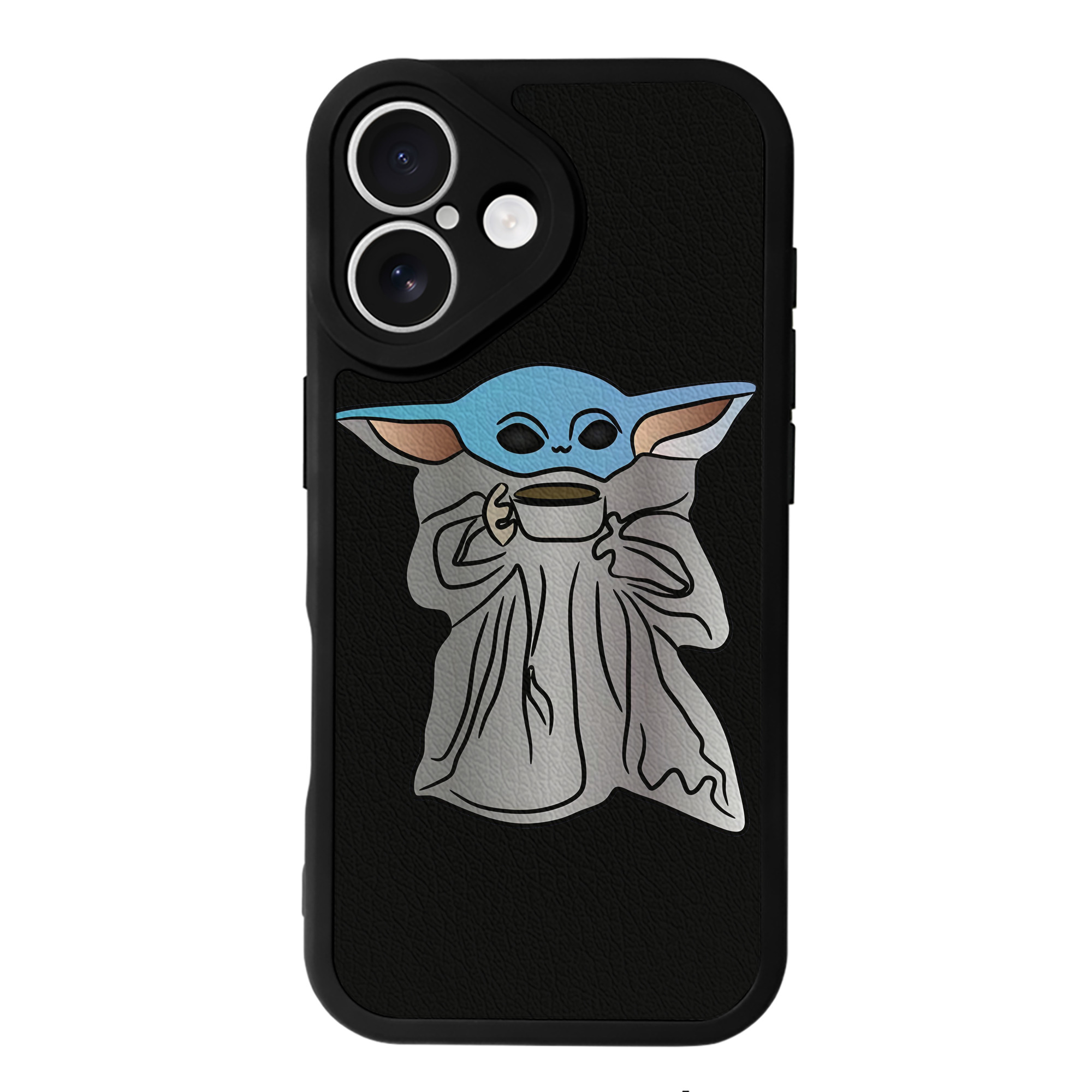 （画像用） スター・ウォーズ Star Wars 【iPhone 16シリーズ対応】シリコンスマホケース（レザー調） 材質：シリコン
